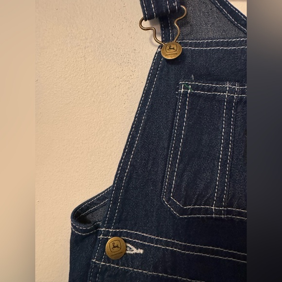 NWT Unisex John Deere Dark Denim Overalls - Picture 4 of 8